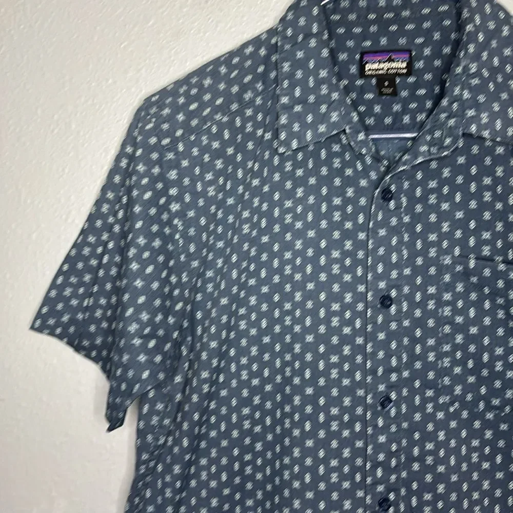 Patagonia Go To Patterned Full Button Front Collared Shirt Size Small - Picture 8 of 11